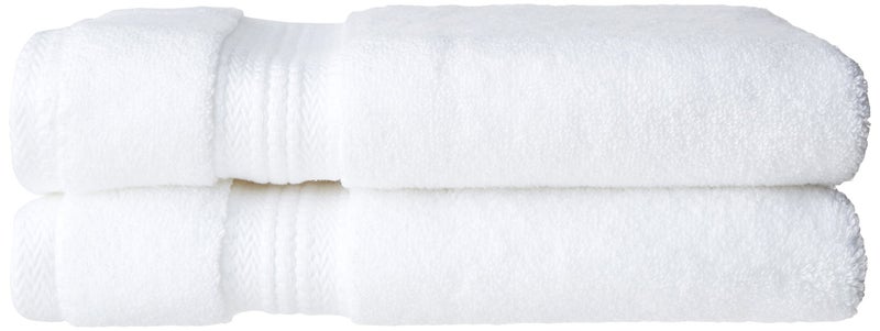Bombay Dyeing Super Ultrx 2 Piece 650 GSM Cotton Hand Towel Set - White - Image 1
