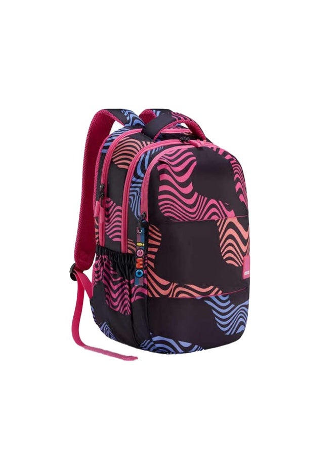 American Tourister Mia 3.0 Style 02, 27 L Volume 3 Compartment School Backpack with Front Organizer and Spacious Interiors for Women & Men - Black - Image 1