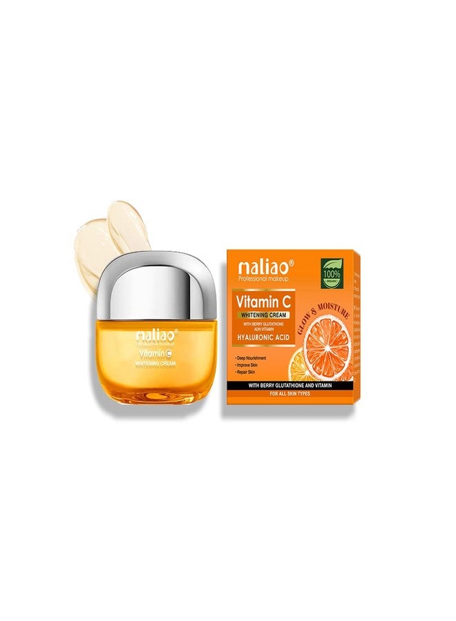 Maliao Whitening Cream with Vitamin C, Berry Glutathione & Hyaluronic Acid (Improve Skin, Deep Nourishment, Repair Skin, All Skin Types) 40g