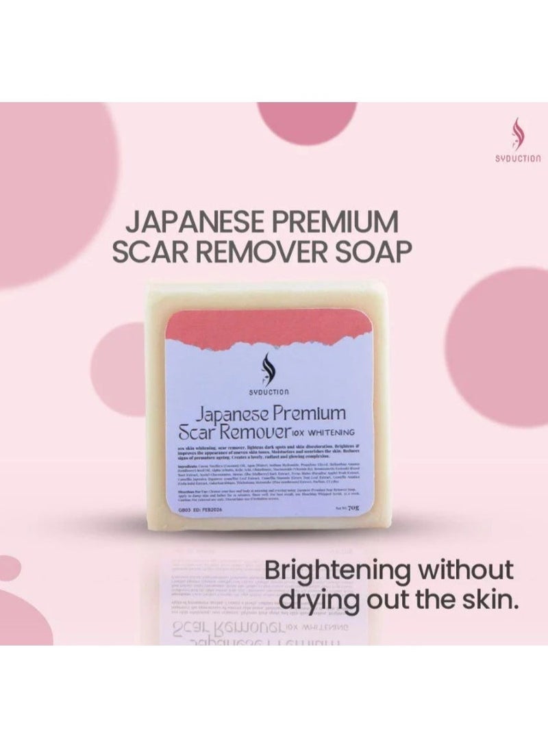 Syduction Japanese Premium 10X Whitening Soap 70g | Scar Care & Skin Brightening Soap for Dark Spots, Uneven Tone & Glowing Skin - Image 5
