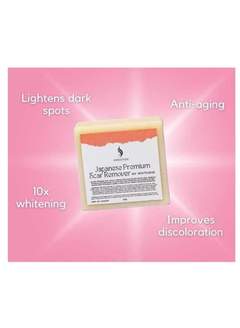 Syduction Japanese Premium 10X Whitening Soap 70g | Scar Care & Skin Brightening Soap for Dark Spots, Uneven Tone & Glowing Skin - Image 4