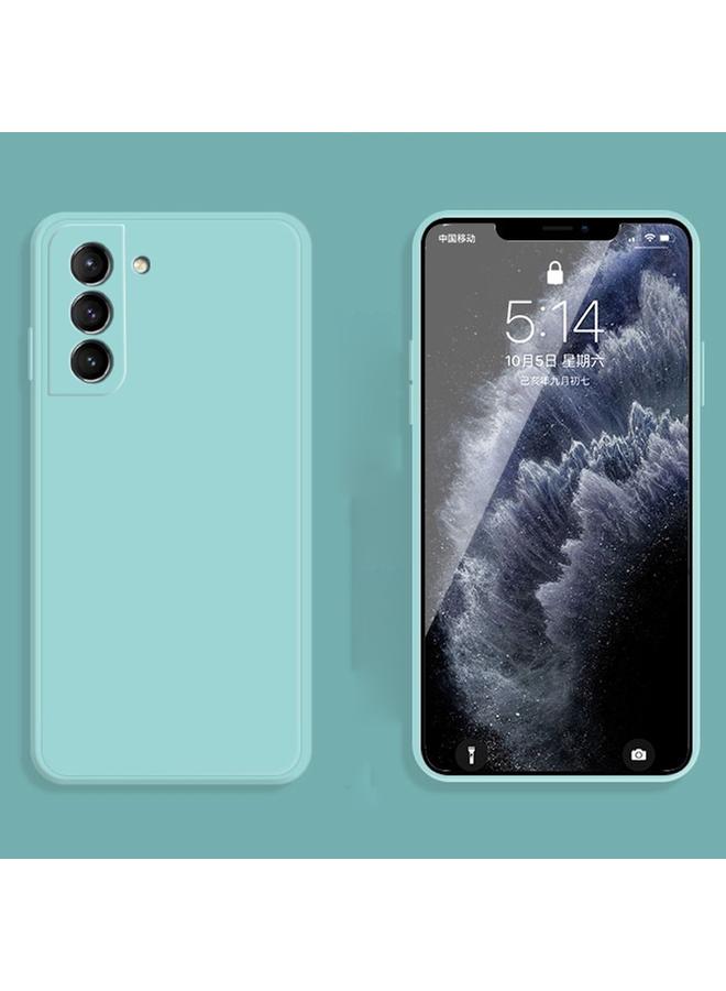 اس-توب جراب لهاتف Samsung Galaxy S21+ 5G بلون سادة من السيليكون السائل المقلد بحافة مستقيمة وغطاء حماية كامل مقاوم للسقوط - Image 2