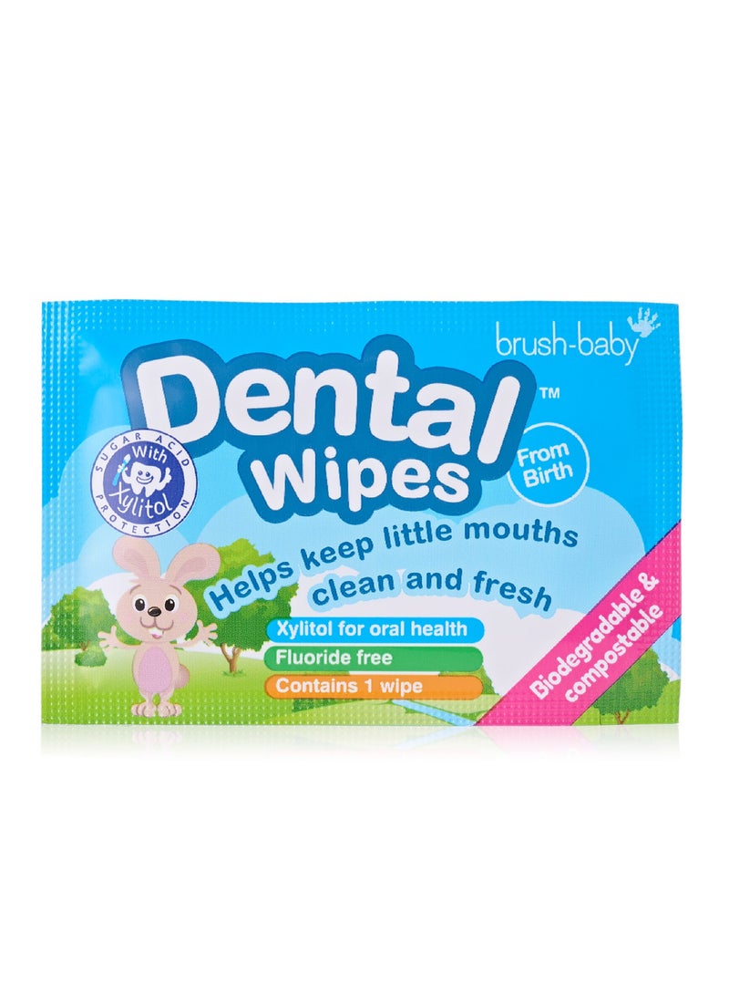 brush-baby مناديل الأسنان للأطفال من برش-بيبي، 28 قطعة - Image 2