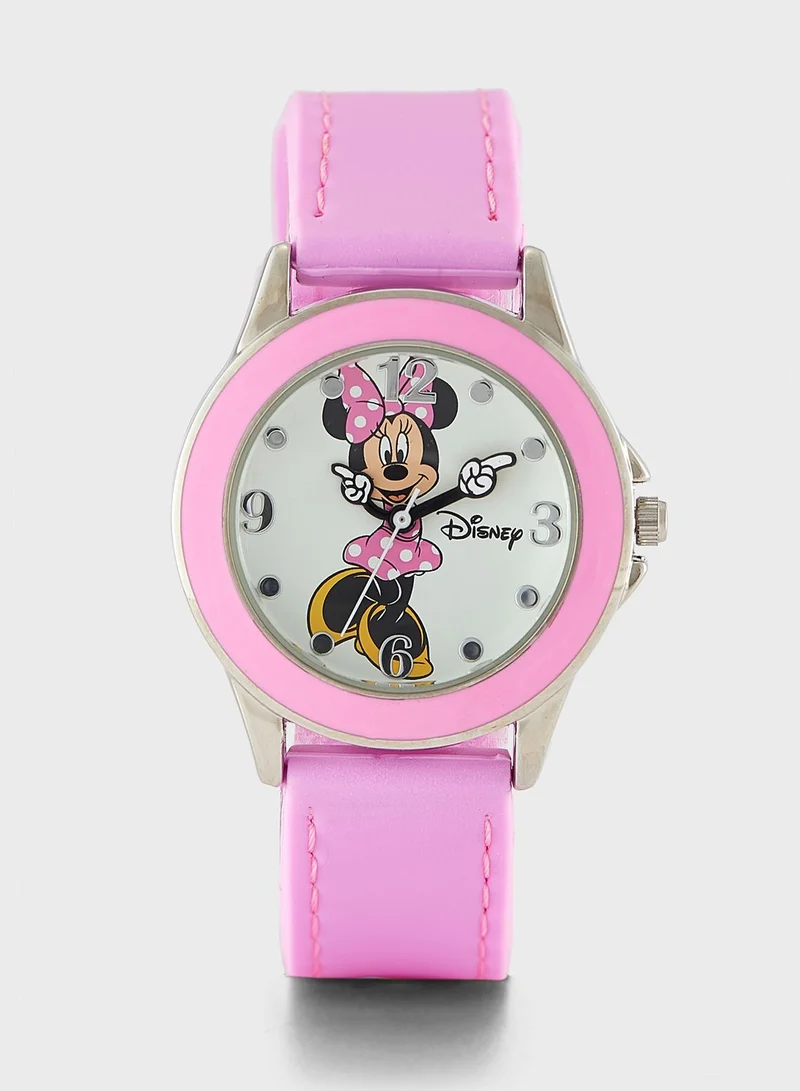 Disney Minnie Mouse Kids Minnie Mouse Analog Watch