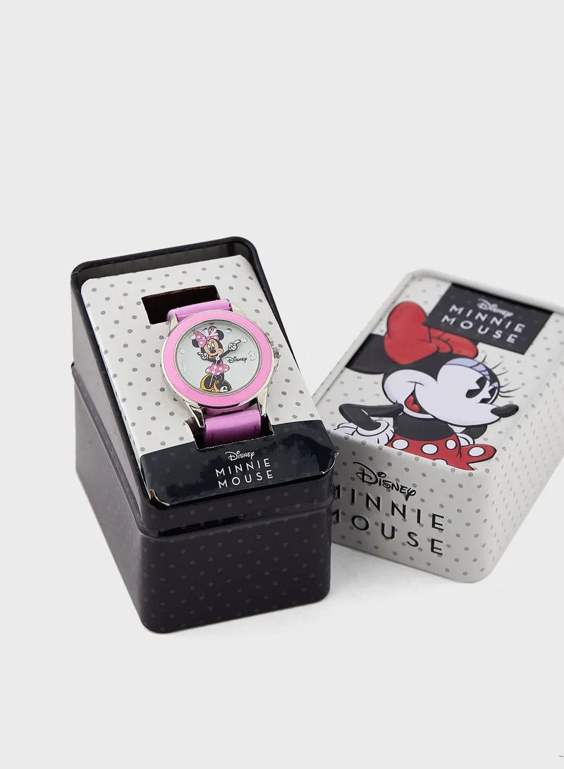 Disney Minnie Mouse Kids Minnie Mouse Analog Watch