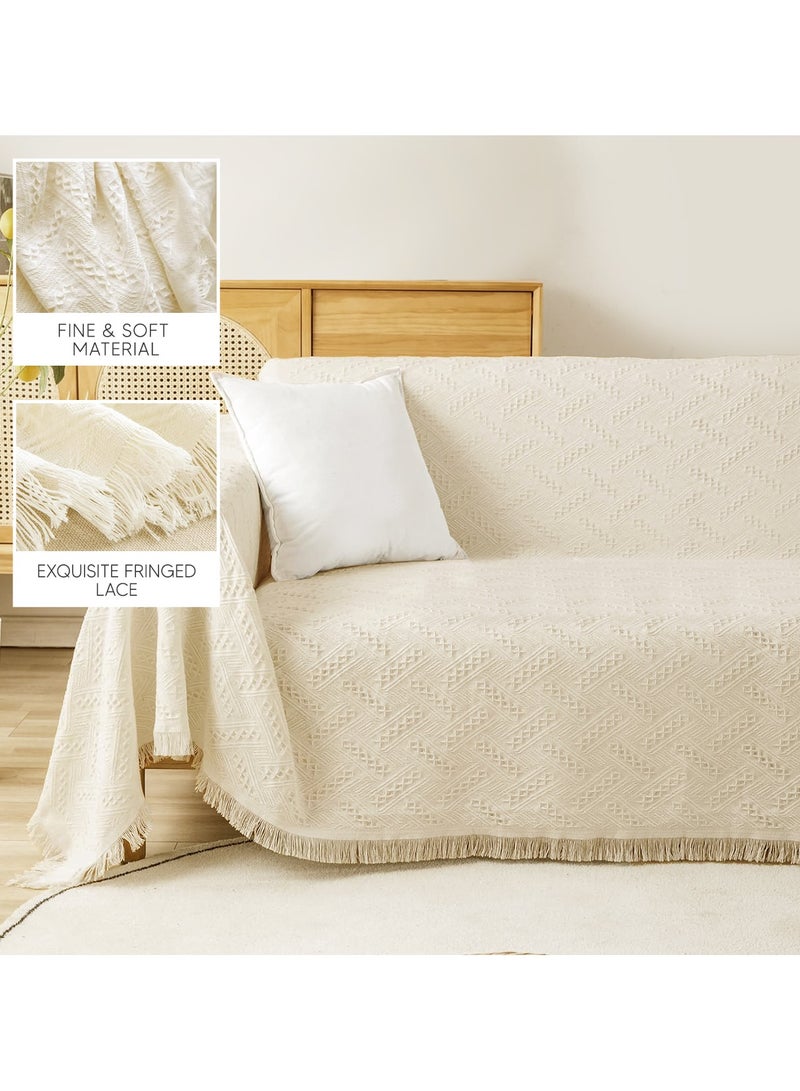 AC&L Knitted Blanket For Bed, Couch, Sofa, Chair Throw Blanket For All Seasons - Cozy Soft Light Weighted Blanket For Picnic, Travel, Home Decor Gift - Image 3