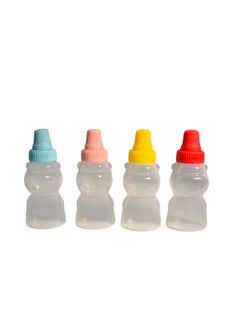 Generic Empty Sauce Bottle Small Size Student to Take to Work Small Portable Soy Sauce Condiment Sauce Container (2 Pack)  - Image 2