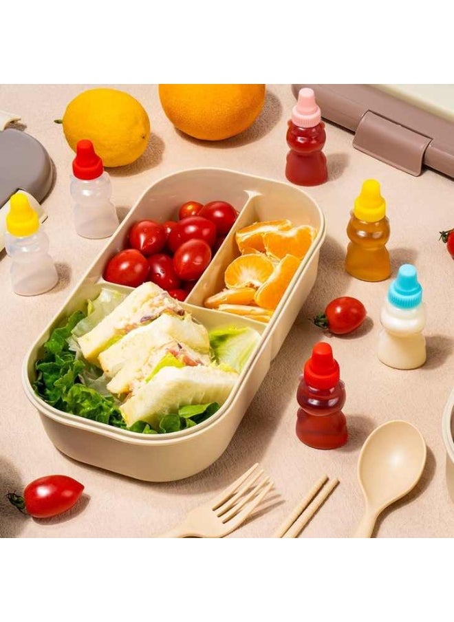 Generic - Empty Sauce Bottle Small Size Student to Take to Work Small Portable Soy Sauce Condiment Sauce Container (2 Pack) - Image 1