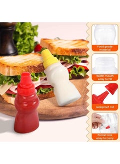 Generic Empty Sauce Bottle Small Size Student to Take to Work Small Portable Soy Sauce Condiment Sauce Container (2 Pack)  - Image 5