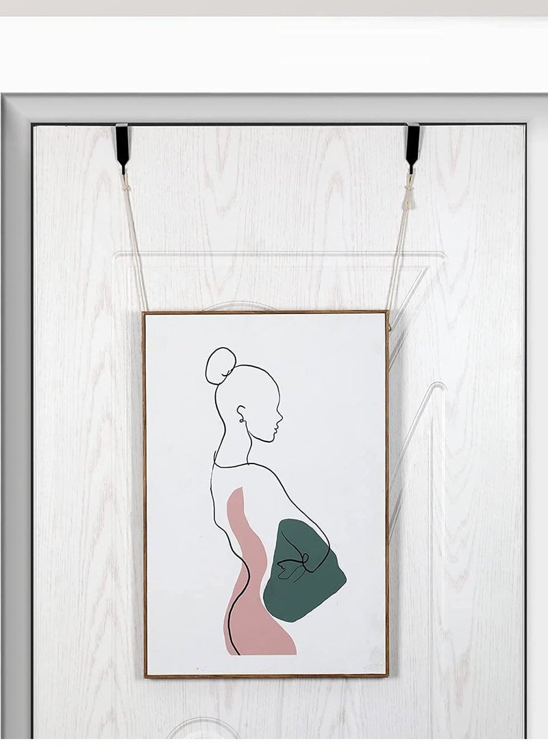 Hook Over The Door Panel Wall Metal Over Door Hook Cubicle Picture Door Hanger for Clothing Over The Door Mirror Hooks Office Cubicle Whiteboard Hanger Black 4 Pieces