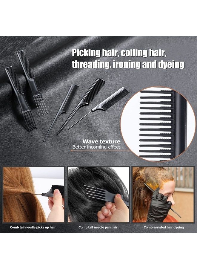 Oneleaf Styling Hair Comb 10PCS Hair Stylists Professional Styling Comb Set Variety Pack Great for All Hair Types & Styles - Image 3