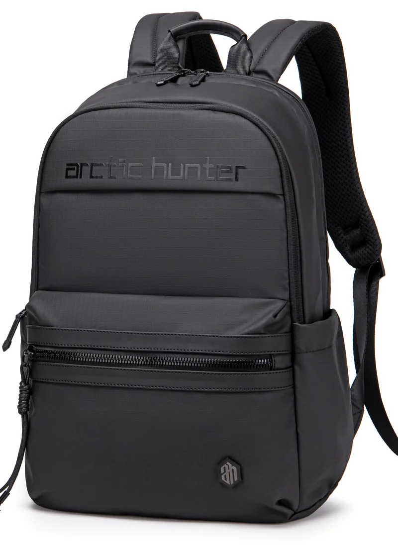 أركتيك هانتر Premium Laptop Shoulder Backpack Water/Scratch Resistant Daypack for Men and Women B00536 Black