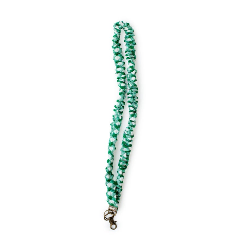 ANDI Neck Lanyard For Women - Scrunchie Cute Lanyard for Keys, Id Card Holder, Wallet - Aesthetic Long Lanyard (Kelly Green Checkered) - Image 1
