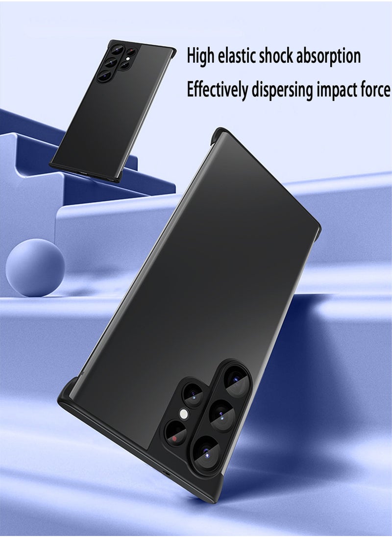 X-level Samsung Galaxy S23 Ultra Borderless Case Cover Shockproof Camera Len Protection Anti-scratch Comfortable Touch Feel Lightweight Frameless Back Cover Mobile Phone Shell Accessories Protector  - Image 4
