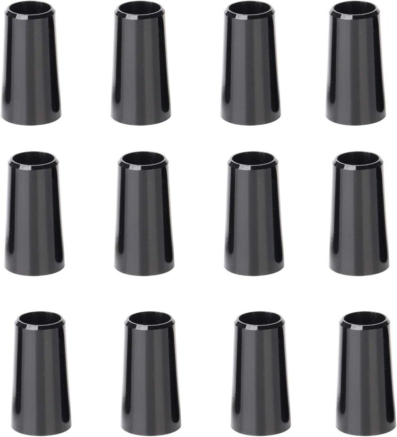 SummerHouse 12 Pieces Solid Black Flat Golf Iron Ferrules for Tapered 0.355 Shaft and 0.370 Shaft 0.500/0.750/1.000 Height Optiona - Image 1