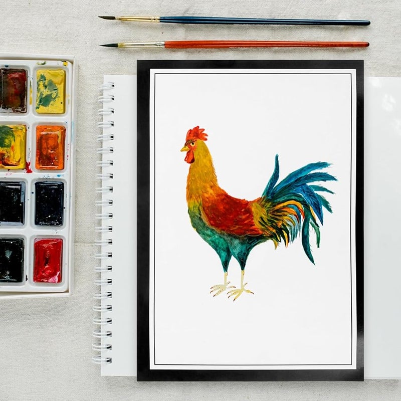 ورق رسم ملون سميك 10 أوراق كاردستوك فارغ لمشاريع الرسم والحرف الفنية - Image 3