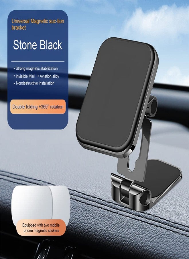 zipelo Phone Holder for Car, Super Strong Magnetic Car Cell Phone Mount Hands Free, Foldable Phone Stand for Automobile, 360° Rotation Universal Dashboard Car Cradle Fits All Smartphones - Image 2