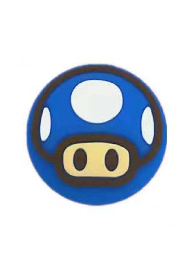Generic Nintendo Switch Animal Forest Leaf For Lite Rocker Cap NS Silicone Cover Protective Cap-Product Color:mushroom Blue  - Image 1