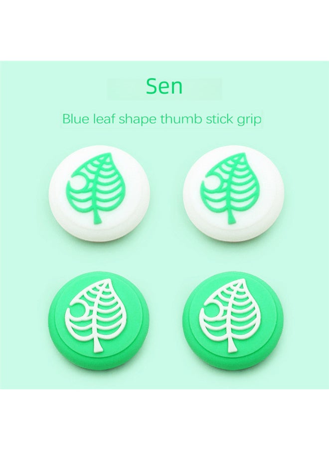 Generic Nintendo Switch Animal Forest Leaf For Lite Rocker Cap NS Silicone Cover Protective Cap-Product Color:mushroom Blue  - Image 3
