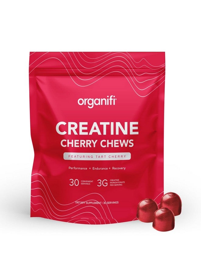 Organifi Organifi Creatine Chews - Premium Cherry Chews to Perform, Look, and Feel Better, 30-Day Supply - Image 1