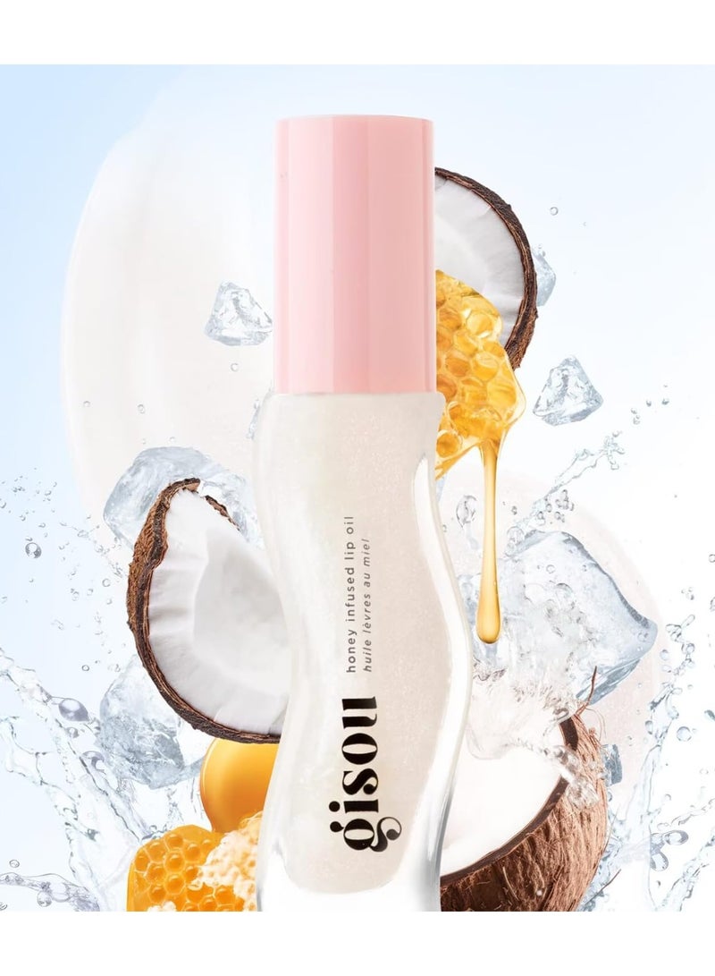 جيسو زيت شفاه جيسو بنكهة جوز الهند المثلج مع العسل 8 مل | علاج مرطب ولامع للشفاه مع العسل الطبيعي | يغذي وينعم ويضيف لمعاناً - Image 1