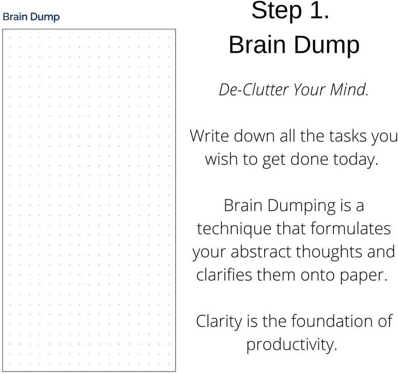 The Time Box. The Time Box Daily Time Management Planner - Time Blocking To Do List Planning Pad, Blank Hourly Notepad - Personal Organizer Notepad for Work - Brain Dump Agenda Notebook - 60 Undated Sheets 7" x 10" - Image 3