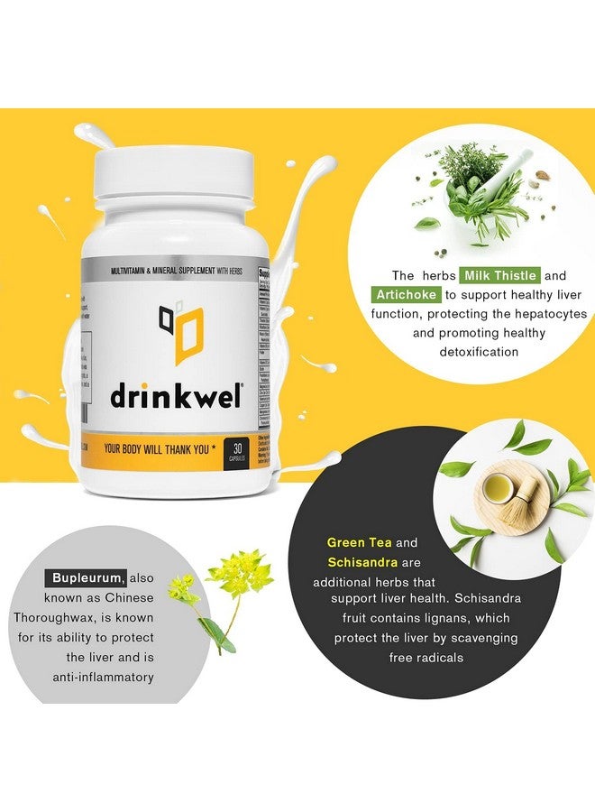 drinkwel for Liver Support & Detox Multivitamin, 90 Count (Pack of 1) - Image 5