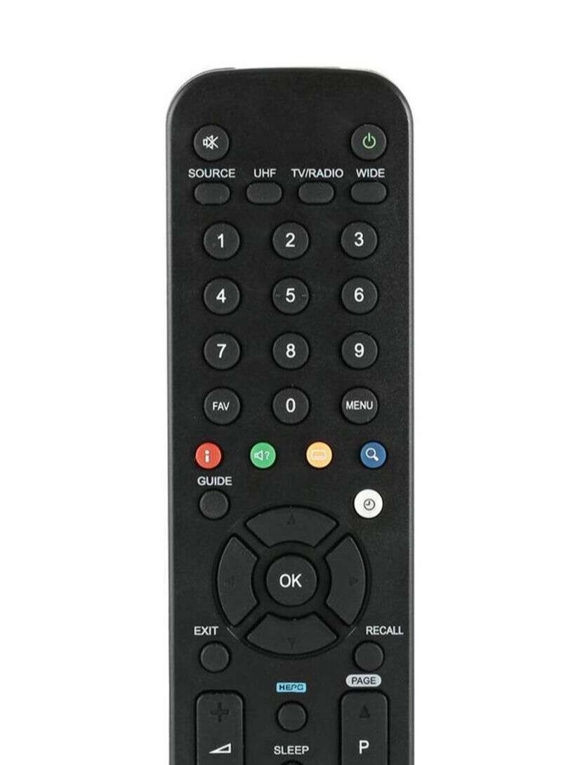 erorex Humax Receiver TV Remote Control Black  - Image 2