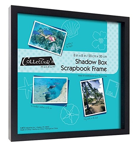 MCS 8x8 Inch Scrapbook Shadowbox Frame, Black (40393) - Image 2