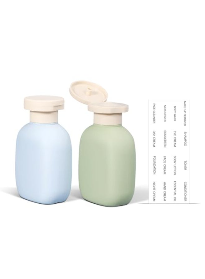 ASEVAT 34oz Travel Bottle with Flip Cap Leak Proof Squeeze Bottles Refillable Plastic Travel Containers for Creams Lotion Foundation Shampoo Conditioner - Image 1