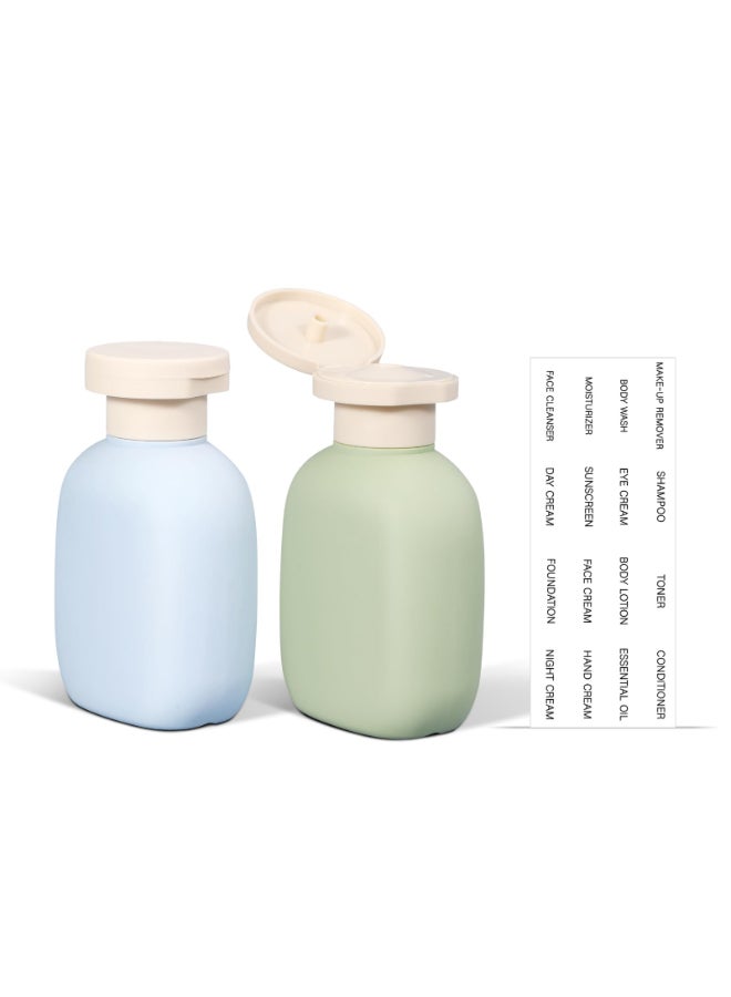 ASEVAT 34oz Travel Bottle with Flip Cap Leak Proof Squeeze Bottles Refillable Plastic Travel Containers for Creams Lotion Foundation Shampoo Conditioner - Image 2