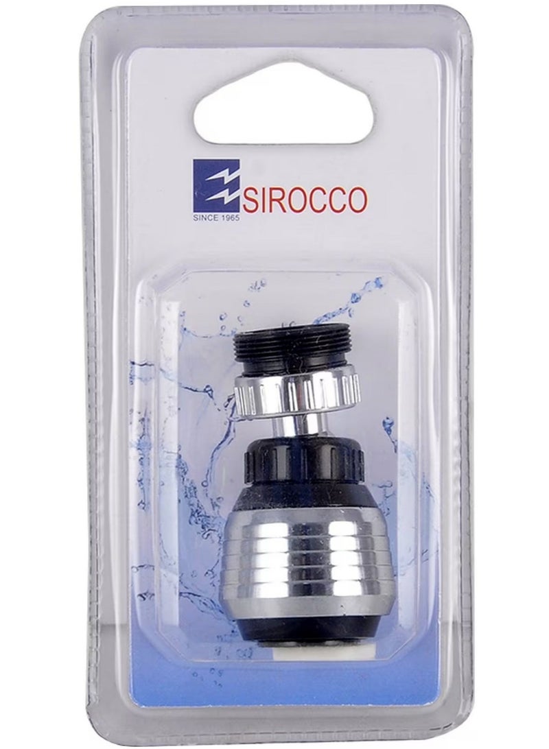 SIROCCO Faucet Nozzle With Rotate Swivel Silver