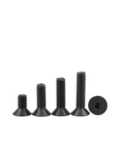 Y&D Cap Screws 50pcs Socket Screw Set M2 M2.5 M3 M4 M5 M6 M8 Flat Head Countersunk Black Grade Alloy Steel Hex Fastener (Size: 20mm, Type: M6)  - Image 1