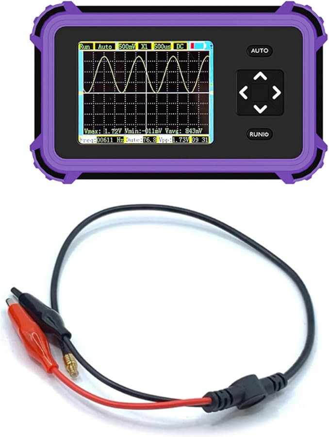 Handheld Digital Oscilloscope 1MHz Bandwidth 8 33MSa s Sampling Rate Signal Generator Rechargeable - Image 2