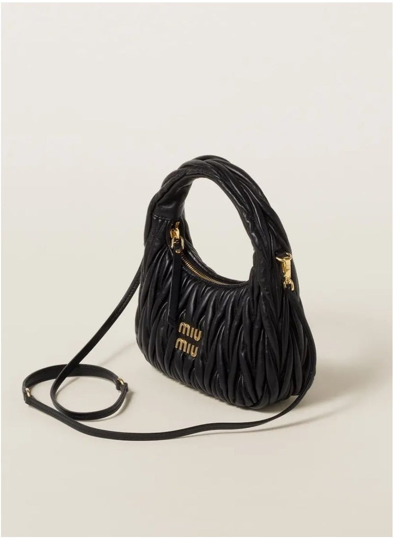 Miu Miu Wander matelassé nappa leather hobo bag  - Image 4