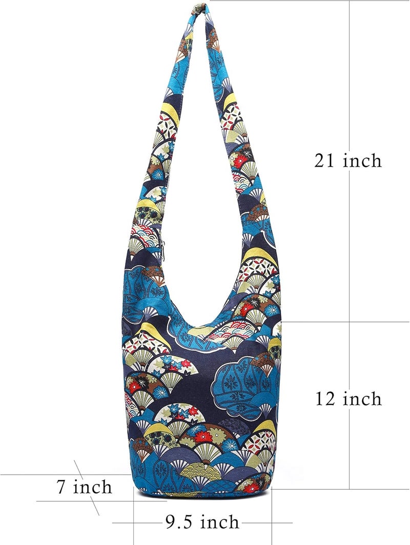 Coton Pose Women Shoulder Handbags Fashion canvas Hippie Crossbody Bags Bohemian Animal Prints Hobo Bags - Image 1
