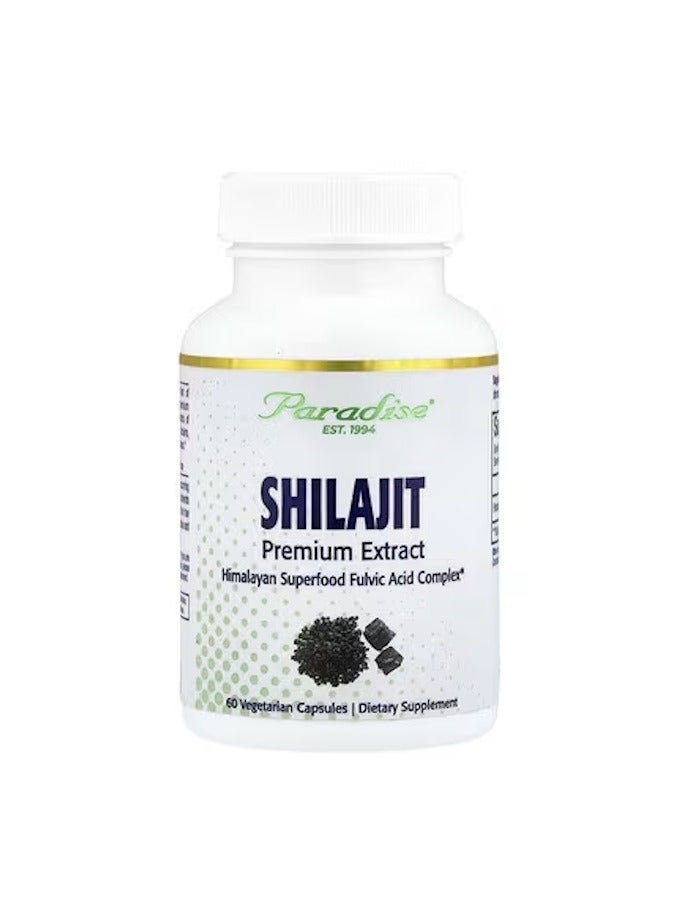 بارادايس هيربس أعشاب الجنة، مستخلص شيلاجيت الممتاز، 250 ملغ، 60 كبسولة نباتية
