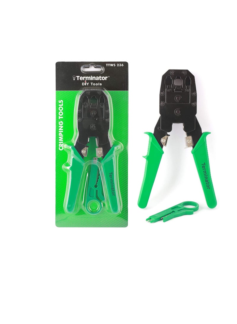 Terminator 3 in 1 Crimping Tool & Wire Stripper for Networking RJ45 RJ11 RJ12 - TTWS 236 - Image 1