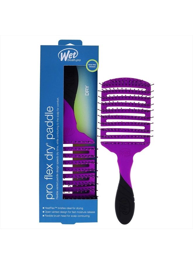 Wet Brush Pro Flex Dry Paddle Brush - Purple 1 Pc - Image 1