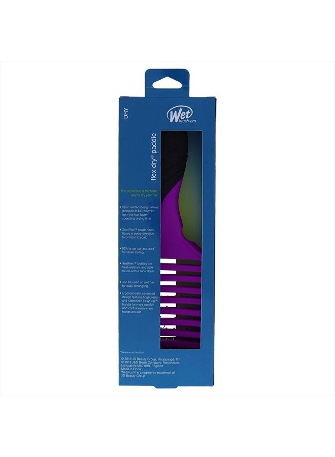 Wet Brush Pro Flex Dry Paddle Brush - Purple 1 Pc - Image 3