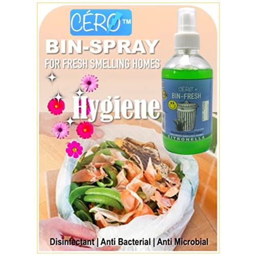CERO ® Bin Fresh CITRONELLA Perfumed dust Bin Decontaminant/Cleanser (200ml) - Image 2