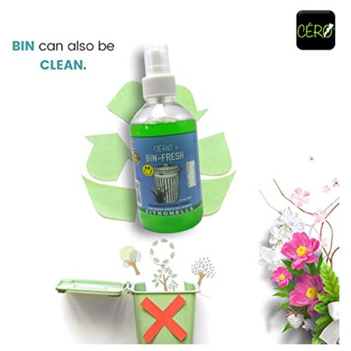 CERO ® Bin Fresh CITRONELLA Perfumed dust Bin Decontaminant/Cleanser (200ml) - Image 4
