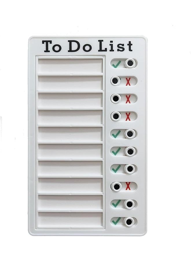 erorex - To Do List Checklist Board Daily Chore Schedule For Kids Home Reusable Chore List And To Do List Board Sliding Routine Chart Daily Schedule - Image 1