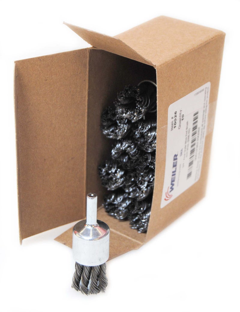 Weiler 10026 3/4" Knot Wire End Brush, .020" Steel Fill, Made in the USA - Image 3