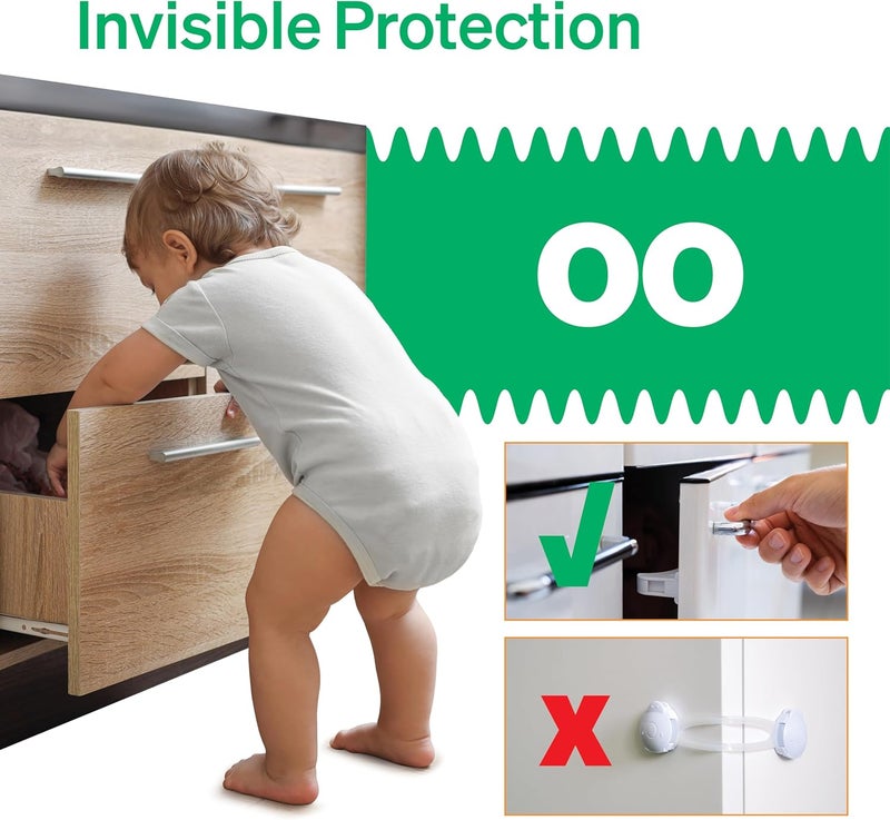 Love Noobs Magnetic Cabinet Locks Baby Proofing Kit - Image 3