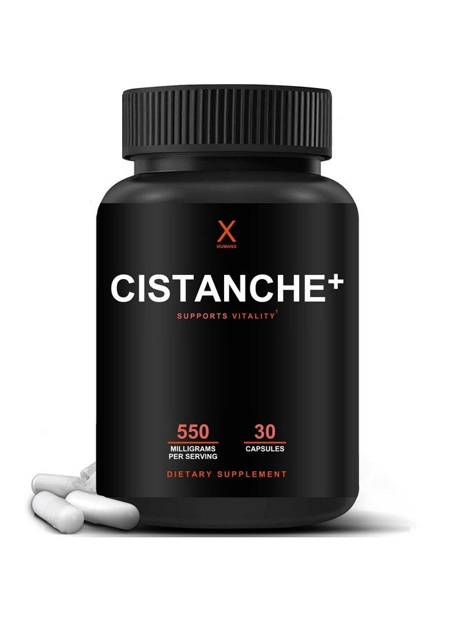 Humanx Cistanche+ 550MG (Cistanche Tubulosa Extract Powder For Men) USA Made - Easy to Swallow Capsules - Powerful Supplement to Support Athletic Performance, Strength, & Vitality - Image 1