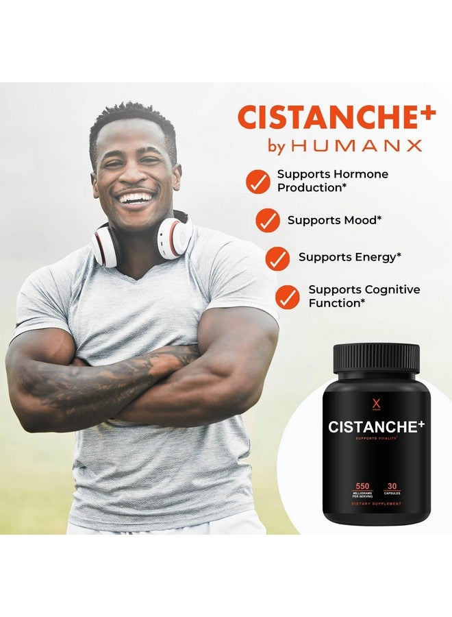 Humanx Cistanche+ 550MG (Cistanche Tubulosa Extract Powder For Men) USA Made - Easy to Swallow Capsules - Powerful Supplement to Support Athletic Performance, Strength, & Vitality - Image 3