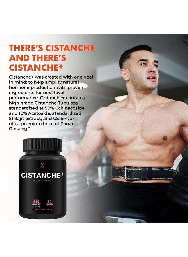 Humanx Cistanche+ 550MG (Cistanche Tubulosa Extract Powder For Men) USA Made - Easy to Swallow Capsules - Powerful Supplement to Support Athletic Performance, Strength, & Vitality - Image 4