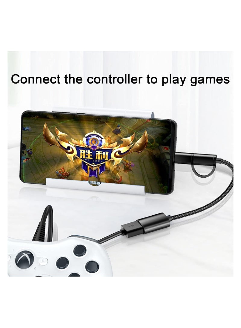 ELTRAZONE 2-in-1 USB C/Micro to USB Adapter, USB C to USB, OTG Adapter Cable, USB C to A Male to Female Adapter, Compatible with MacBook 2019 2018 2017 - Image 4