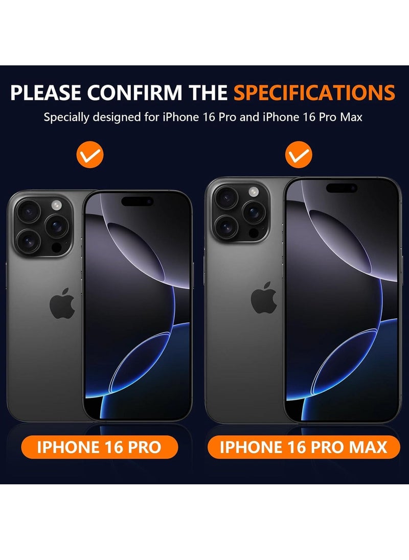 Raxoom Camera Lens Protector for iPhone 16 Pro/16 Pro Max â€“ HD Tempered Glass with Aluminum Ring (Black) - Image 2